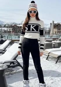 Bold Graphic Knitwear Look