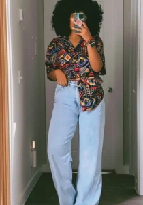 Fresh Print & Faded Denim