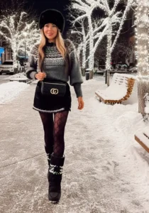 Snowy Evening Village Chic