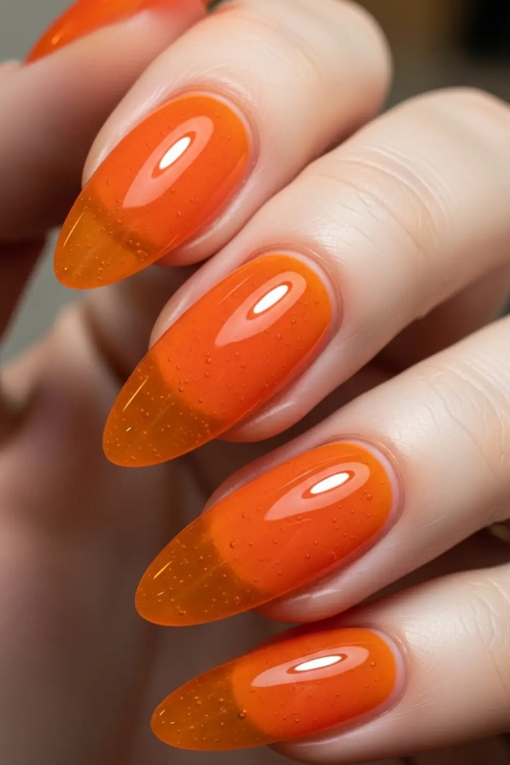 Orange Jelly Nail