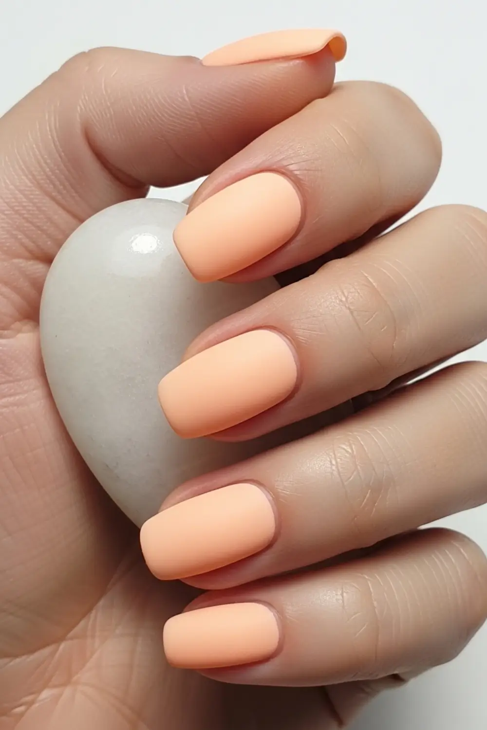 Pastel Orange Soft Nail