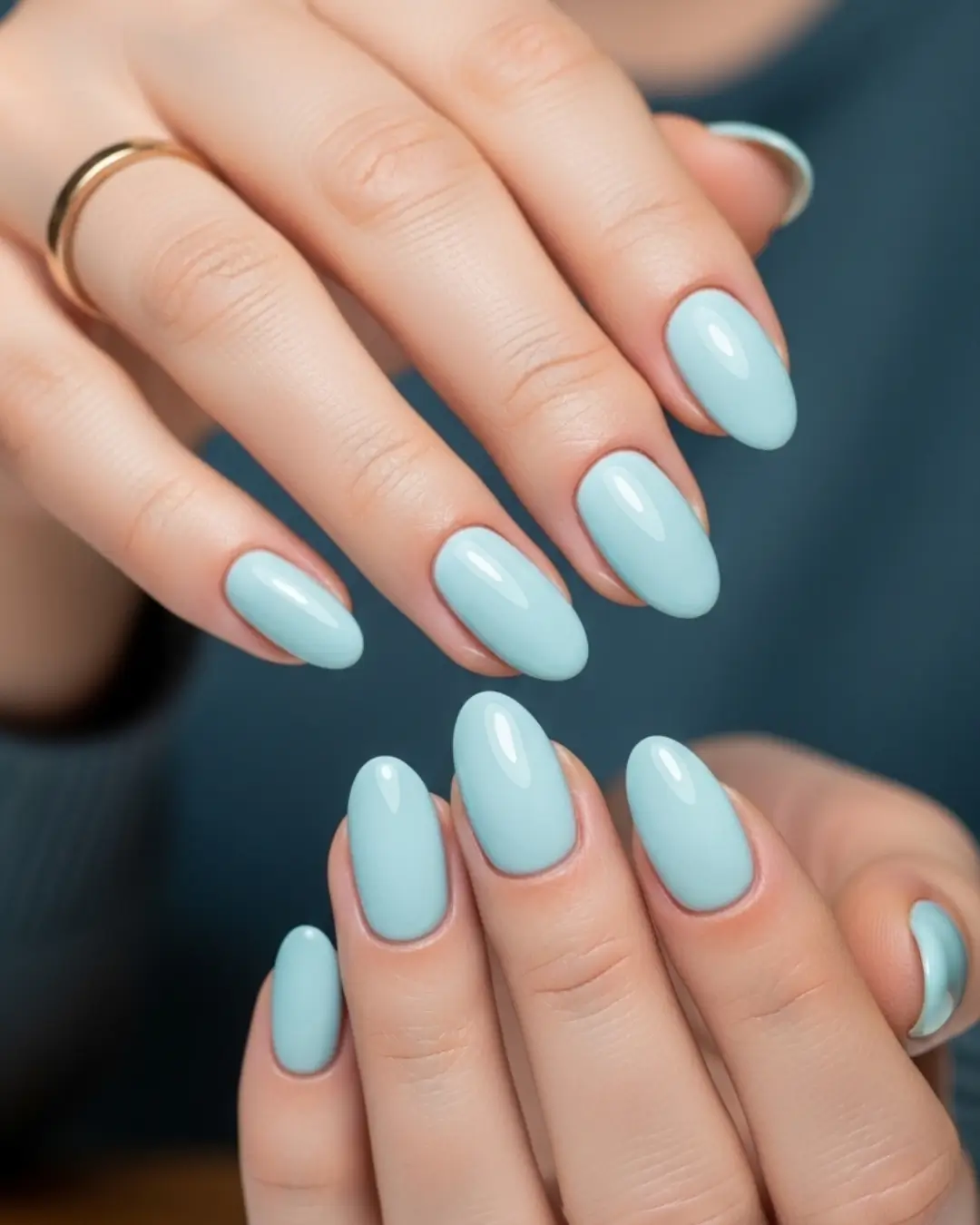 Baby Blue Nails