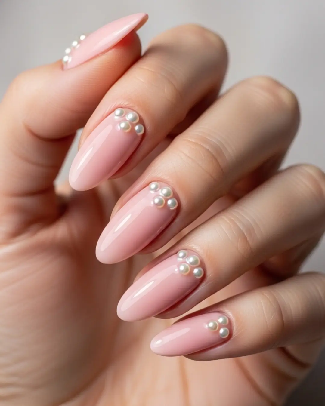 Blush Pink with Pearls