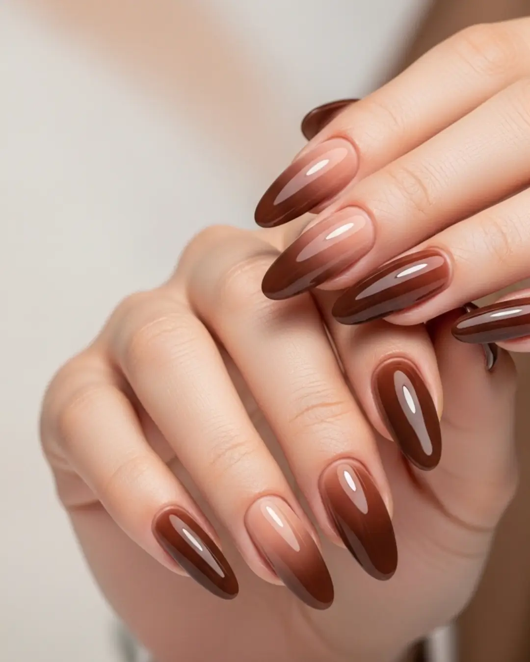 Brown Ombre Nails