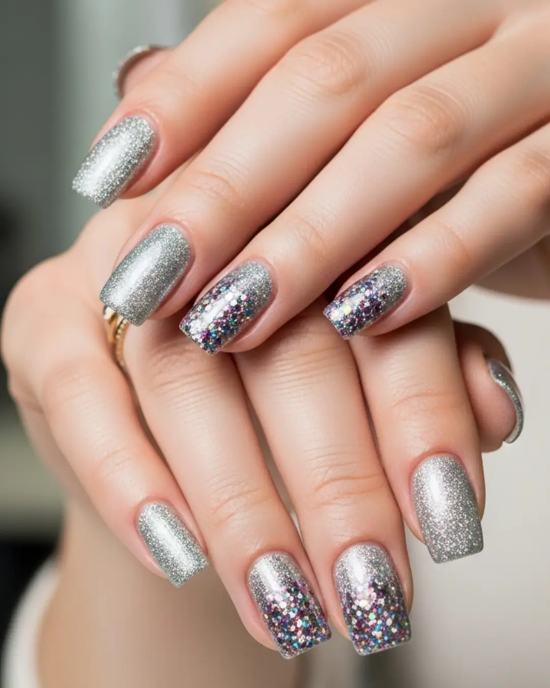 Glitter Ombre Nails