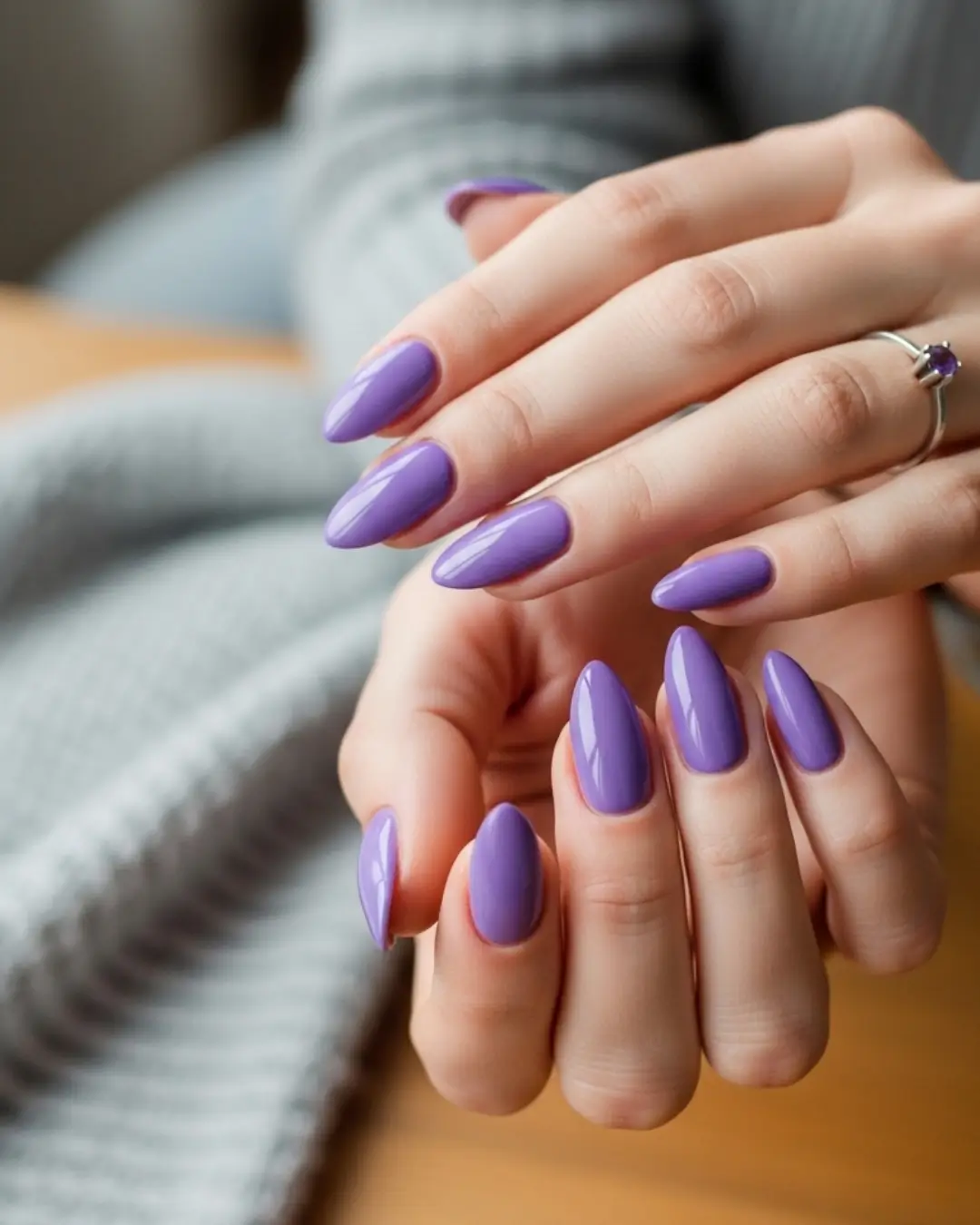 Lilac Purple Nails