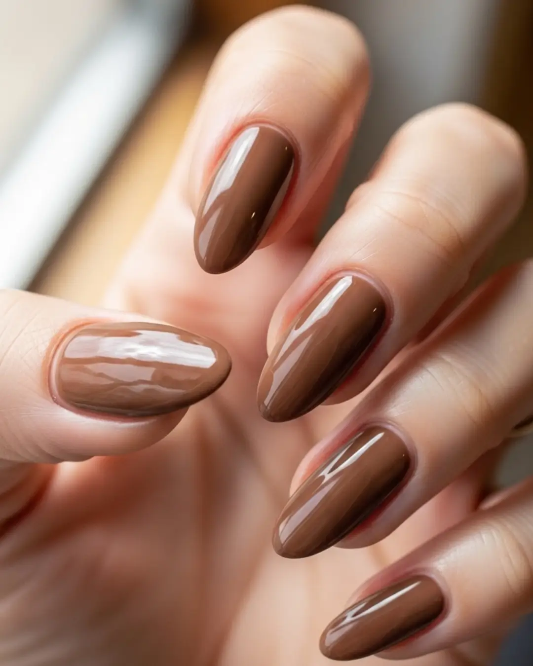 Mocha Brown Nails