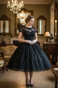 Black Vintage Wedding Dress