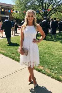 Classic White Grad Dress