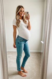 Light Wash Maternity Jeans