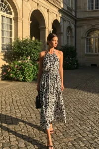 Timeless Black and White Dress for a Polished Look