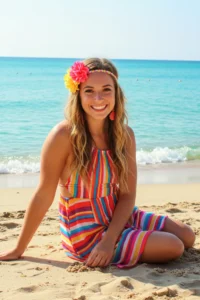 Vibrant Boho Beach Dress for Relaxed Vibes